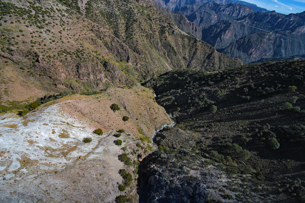 Aerial view of Copper Canyon valleys